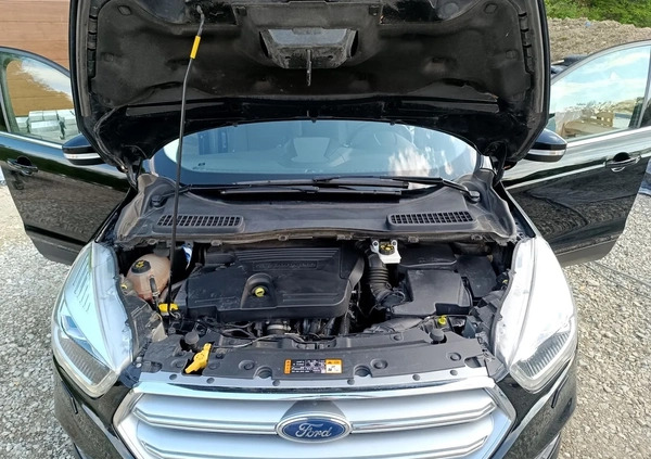 Ford Kuga cena 72600 przebieg: 154927, rok produkcji 2018 z Jedlicze małe 781